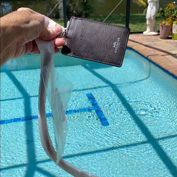 COACH Signature Coated Canvas Lanyard  ID - Picture 6 of 6